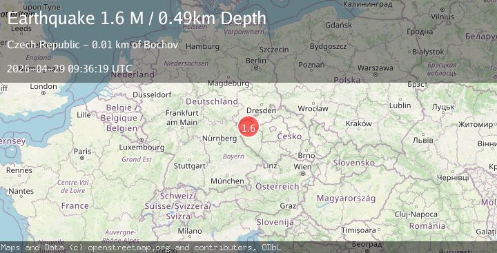 Map of Germany-Czech Republic border region
