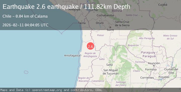 Map of Antofagasta, Chile