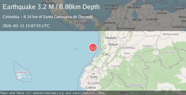 Map of south of Panama