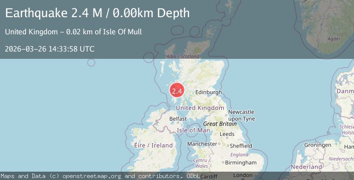 Map of Scotland, United Kingdom
