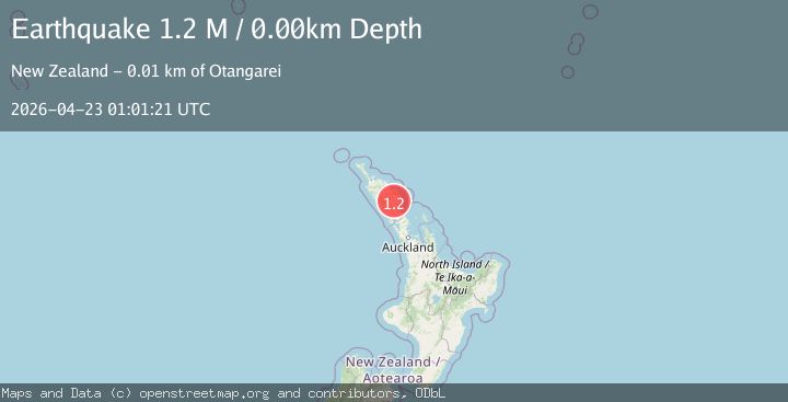 Map of Whangarei District, New Zealand