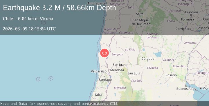 Map of Coquimbo, Chile