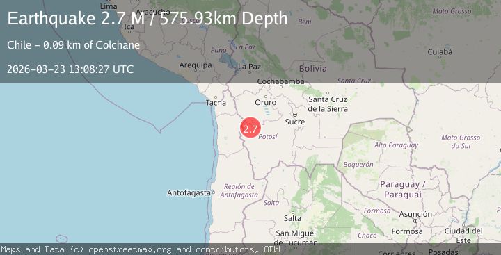 Map of Potosi, Bolivia