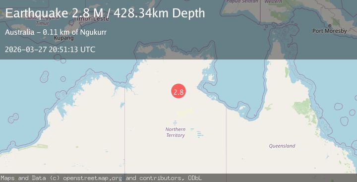 Map of Northern Territory, Australia