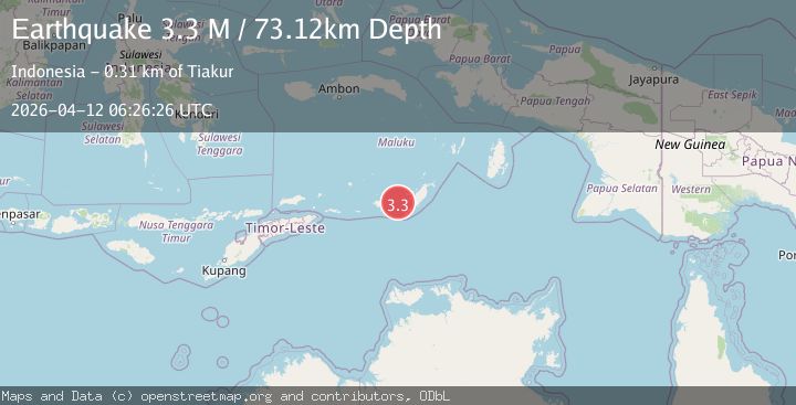 Map of Kepulauan Tanimbar, Indonesia