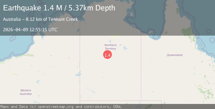 Map of Northern Territory, Australia