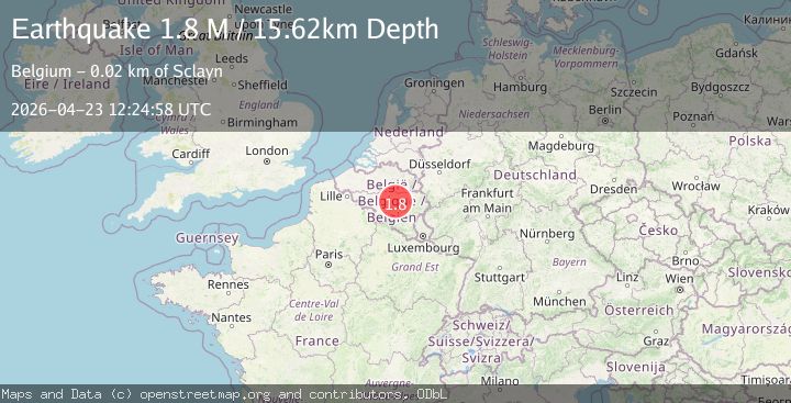 Map of Belgium