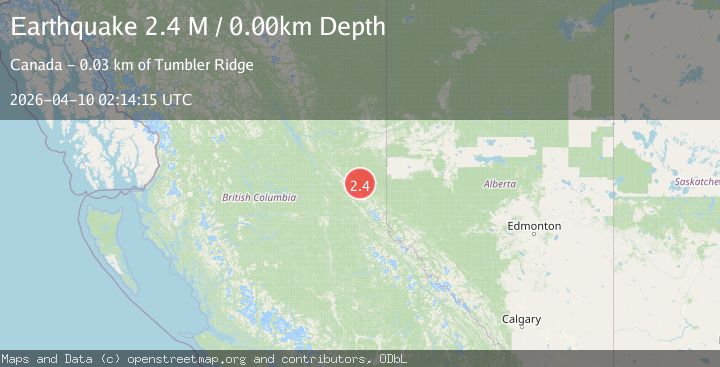 Map of British Columbia, Canada
