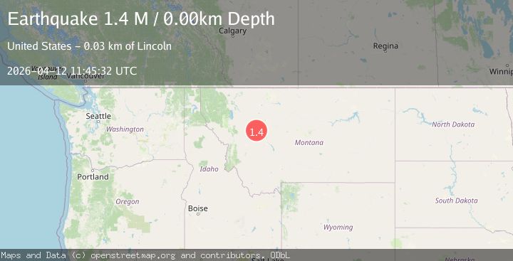 Map of western Montana