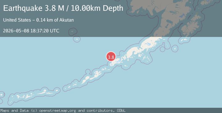 Map of Unimak Island region, Alaska