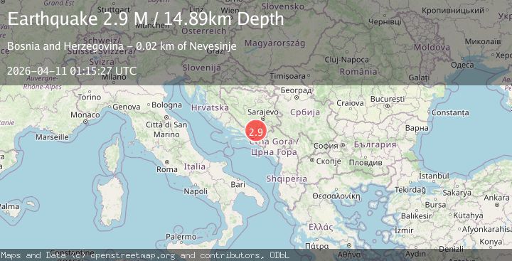 Map of Bosnia and Herzegovina