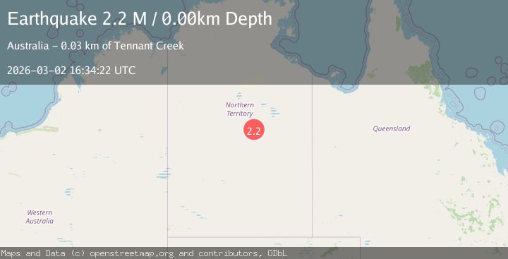 Map of Northern Territory, Australia
