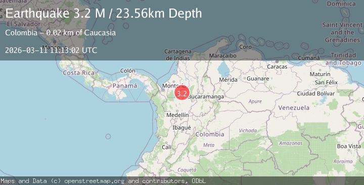 Map of northern Colombia