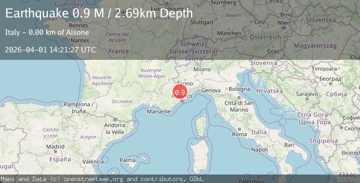 Map of Provincia di Cuneo, Italy