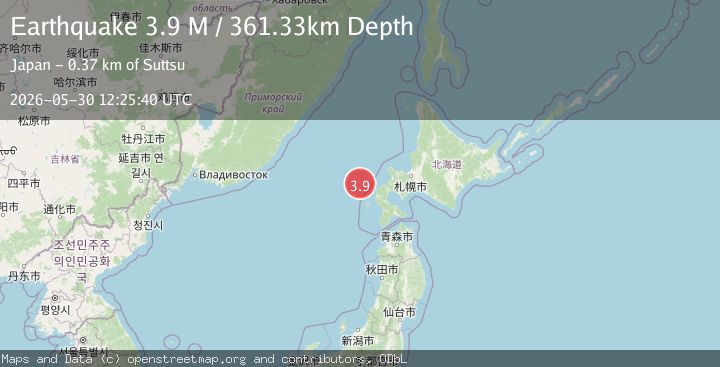Map of Hokkaido, Japan region