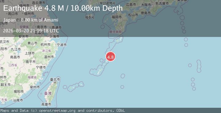 Map of Ryukyu Islands, Japan