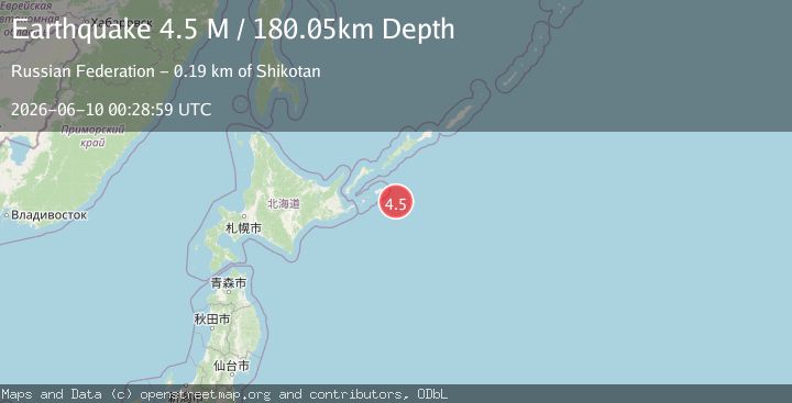 Map of Kuril Islands