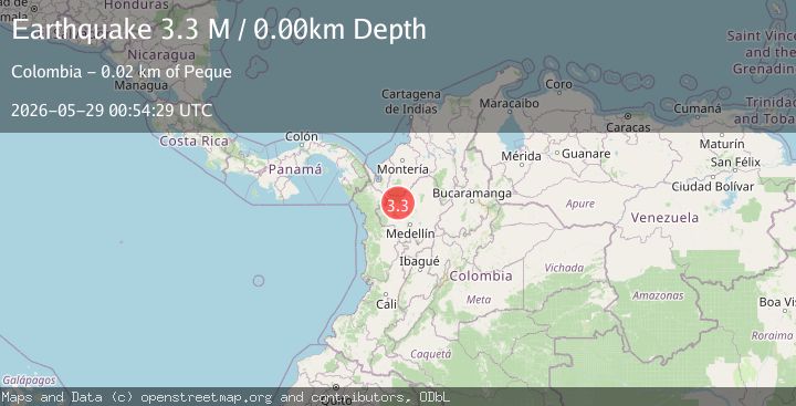 Map of northern Colombia
