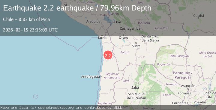 Map of Tarapaca, Chile