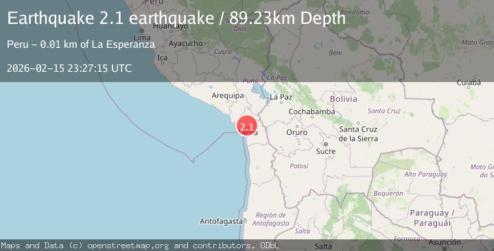 Map of southern Peru