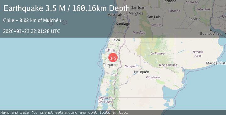 Map of Bio-Bio, Chile