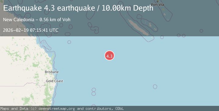 Map of east of Australia