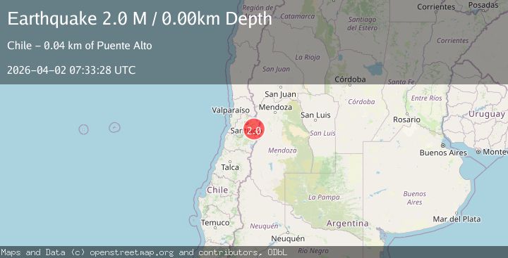 Map of Region Metropolitana, Chile