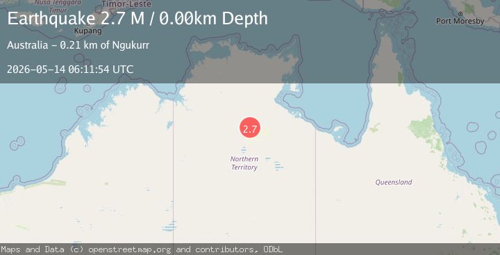 Map of Northern Territory, Australia
