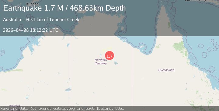 Map of Northern Territory, Australia
