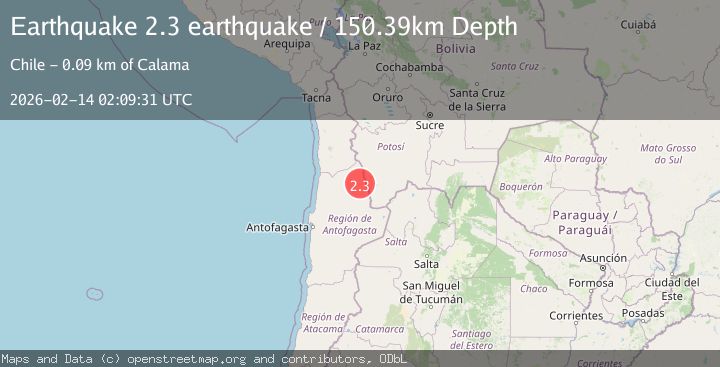 Map of Antofagasta, Chile