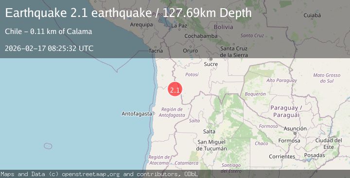 Map of Antofagasta, Chile