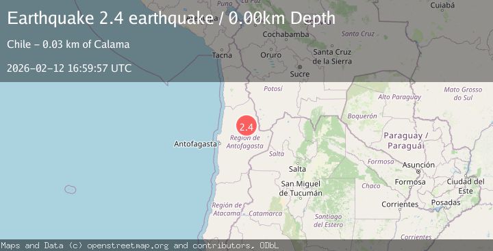 Map of Antofagasta, Chile