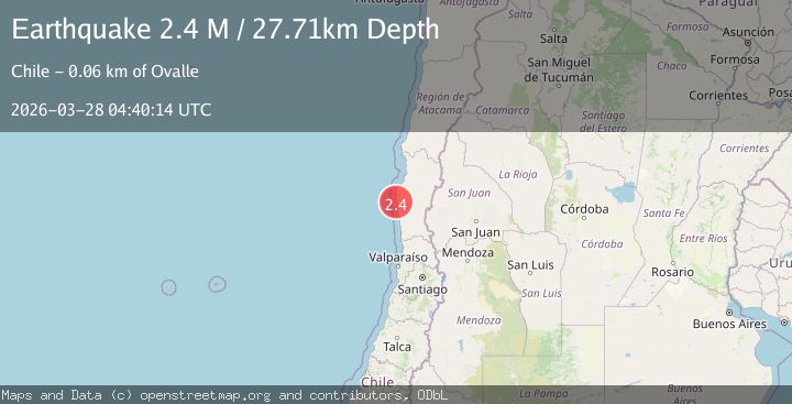 Map of Coquimbo, Chile