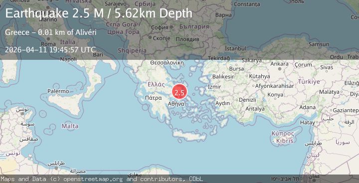 Map of Central Greece