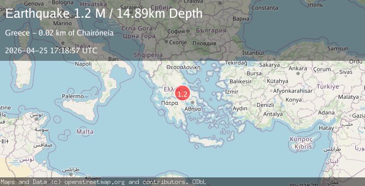 Map of Central Greece