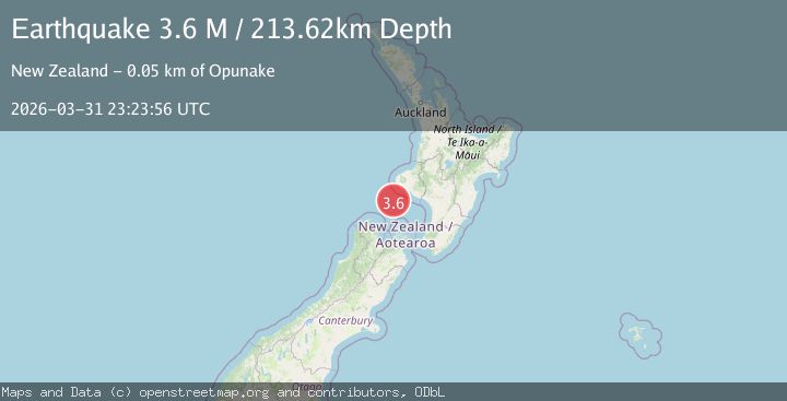 Map of off the west coast of the North Island of New Zealand