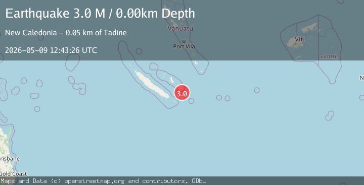 Map of Loyalty Islands, New Caledonia