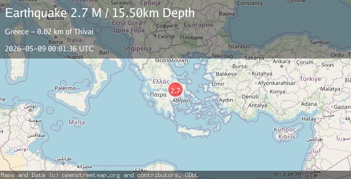 Map of Central Greece