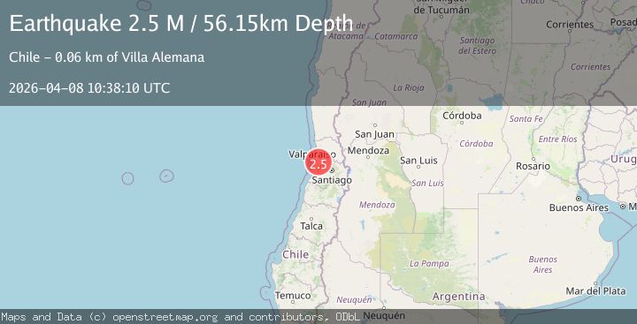 Map of Valparaiso, Chile