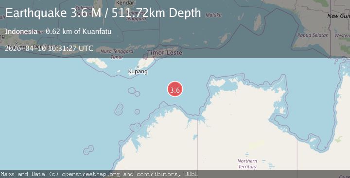 Map of south of Timor