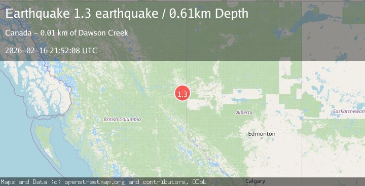 Map of British Columbia, Canada