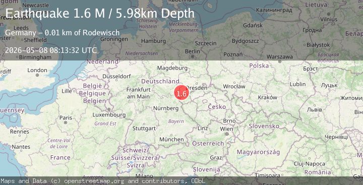Map of Germany-Czech Republic border region