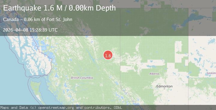 Map of British Columbia, Canada
