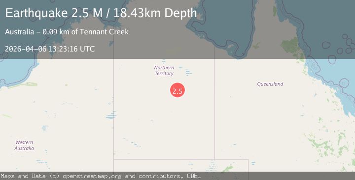 Map of Northern Territory, Australia