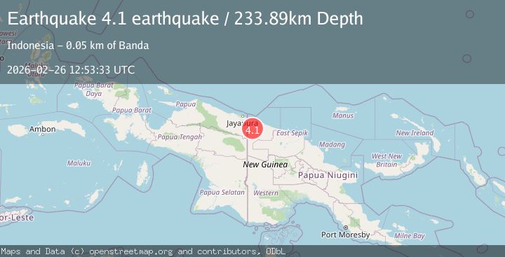Map of New Guinea, Papua New Guinea