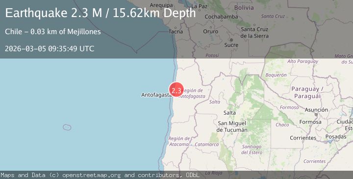 Map of Antofagasta, Chile