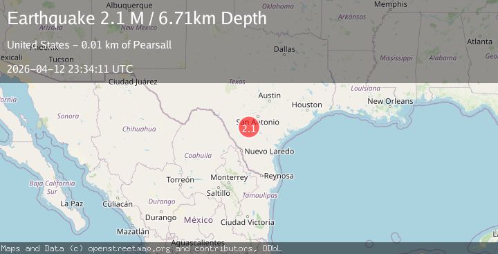Map of southern Texas
