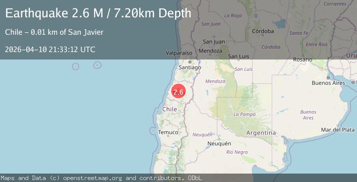 Map of Maule, Chile