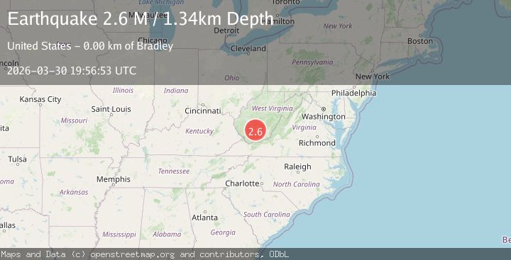 Map of West Virginia