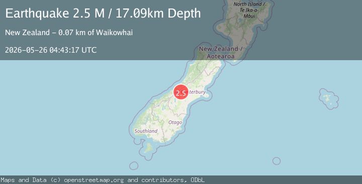 Map of Timaru District, New Zealand